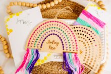 Load image into Gallery viewer, Wooden Rainbow Yarn Sewing DIY Kit
