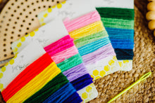 Load image into Gallery viewer, Wooden Rainbow Yarn Sewing DIY Kit
