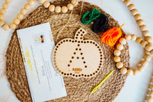 Load image into Gallery viewer, Wooden Pumpkin Yarn Sewing DIY Kit
